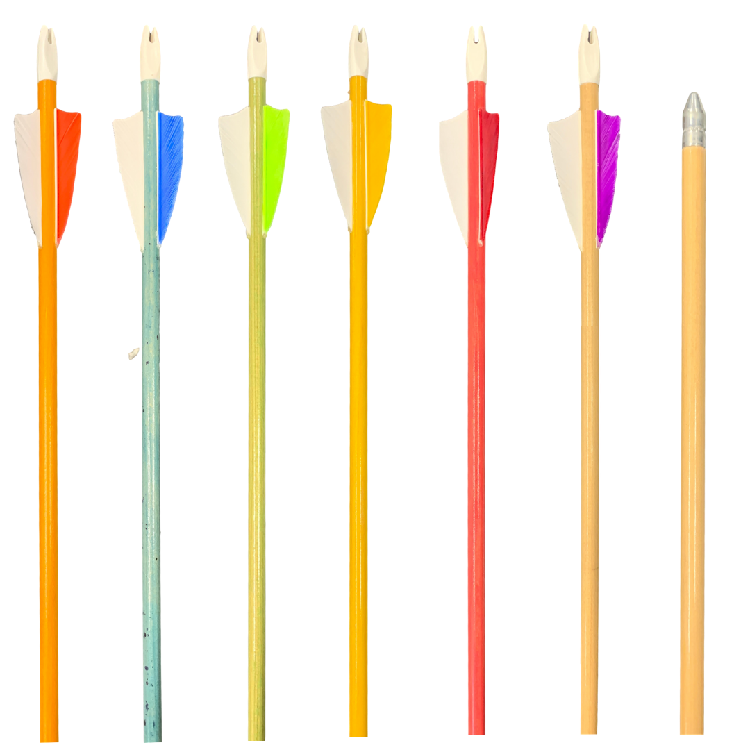 King Arrows - Youth Wood Arrows - 6 Pack
